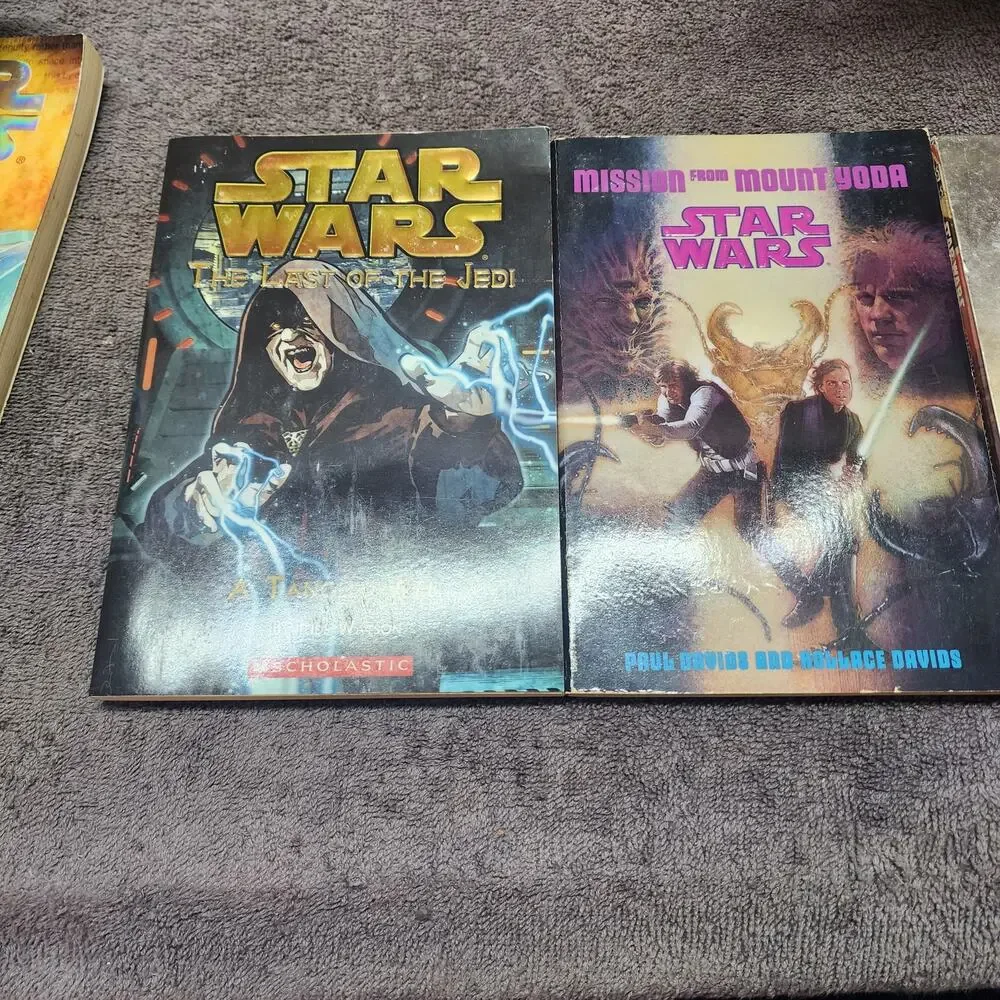 11 Various Star Wars paperback Books scholastic jedi collection X